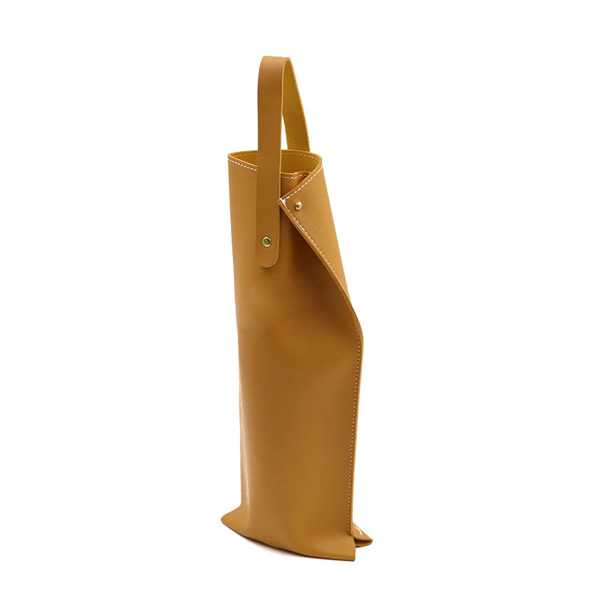 Pu Leather Wine Tote Carrier, custom tote bag with logo imprint 6