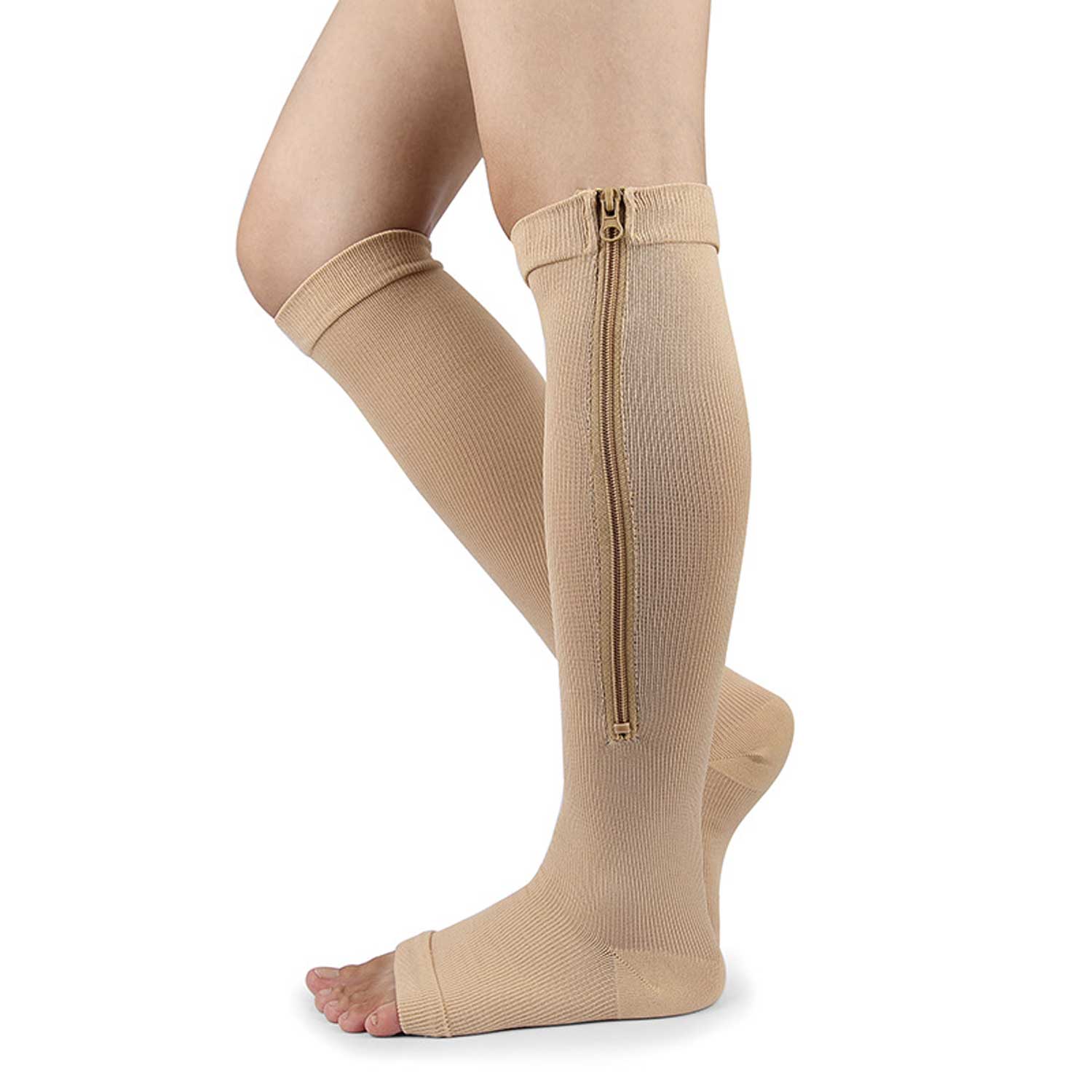 Zip-Up Compression Legwear 13
