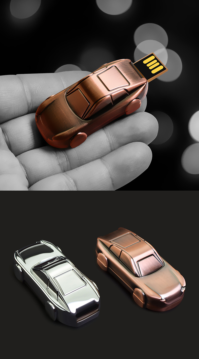 4GB Flash Drive Sports Car Series Metal Waterproof USB 2.0 5