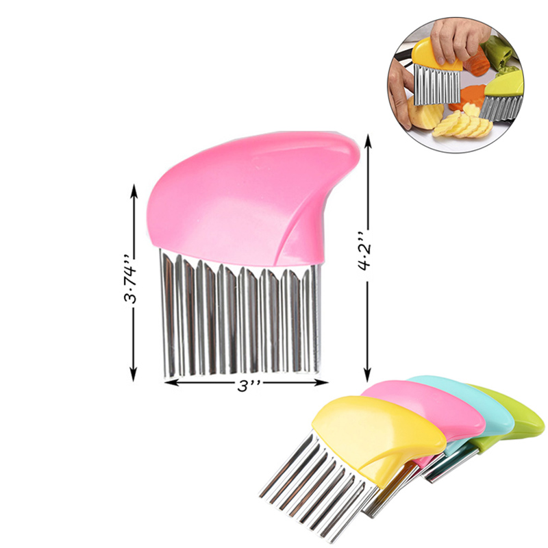 Kitchen Crinkle Cutter Wavy Chopper Knife 2
