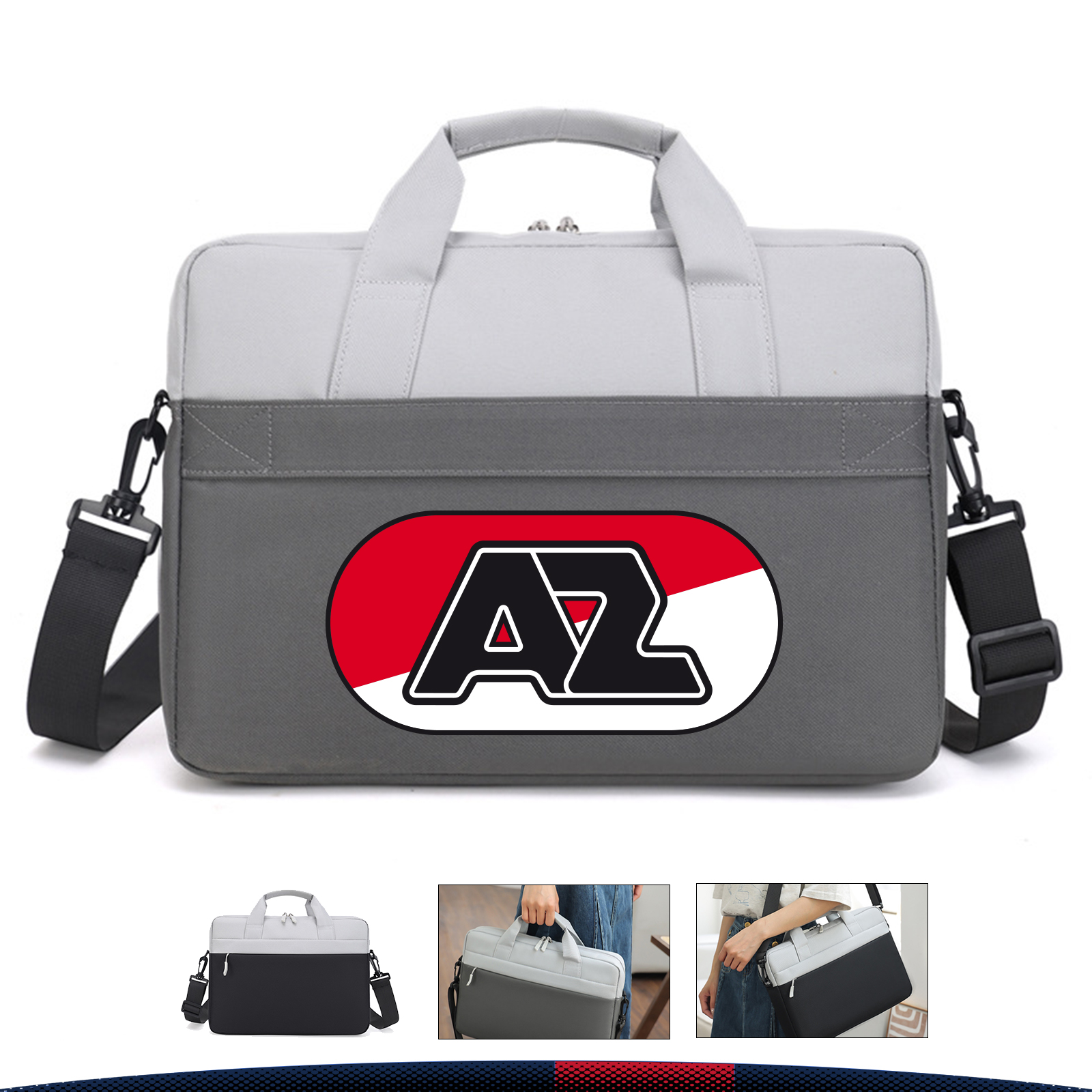 Contrast Color Laptop Bag 1
