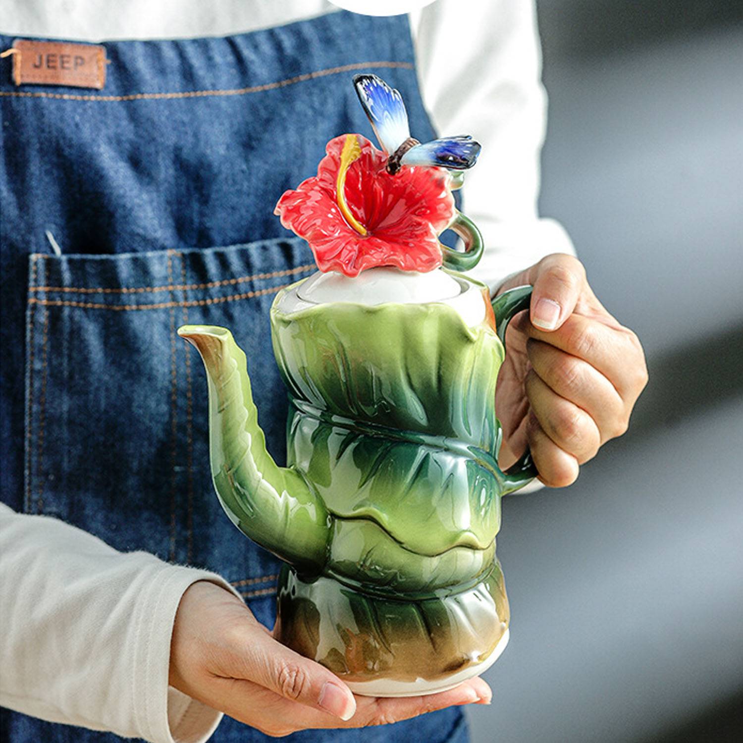 Hibiscus flower Coffee Cup Set 3