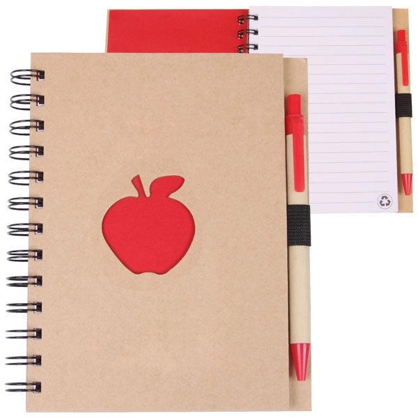 Promo Recycled Die Cut Heart Notebooks with Pen 8