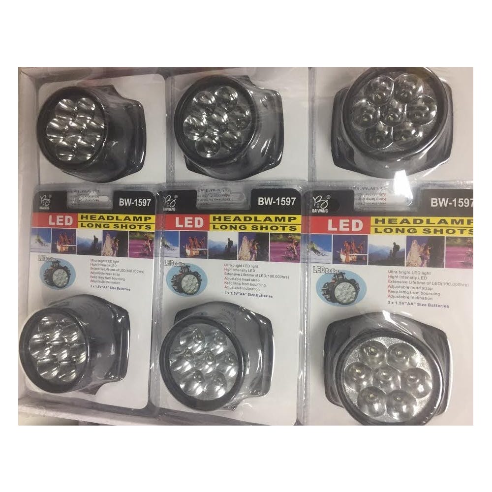 LED Head Lamps - Black Long Shots 2