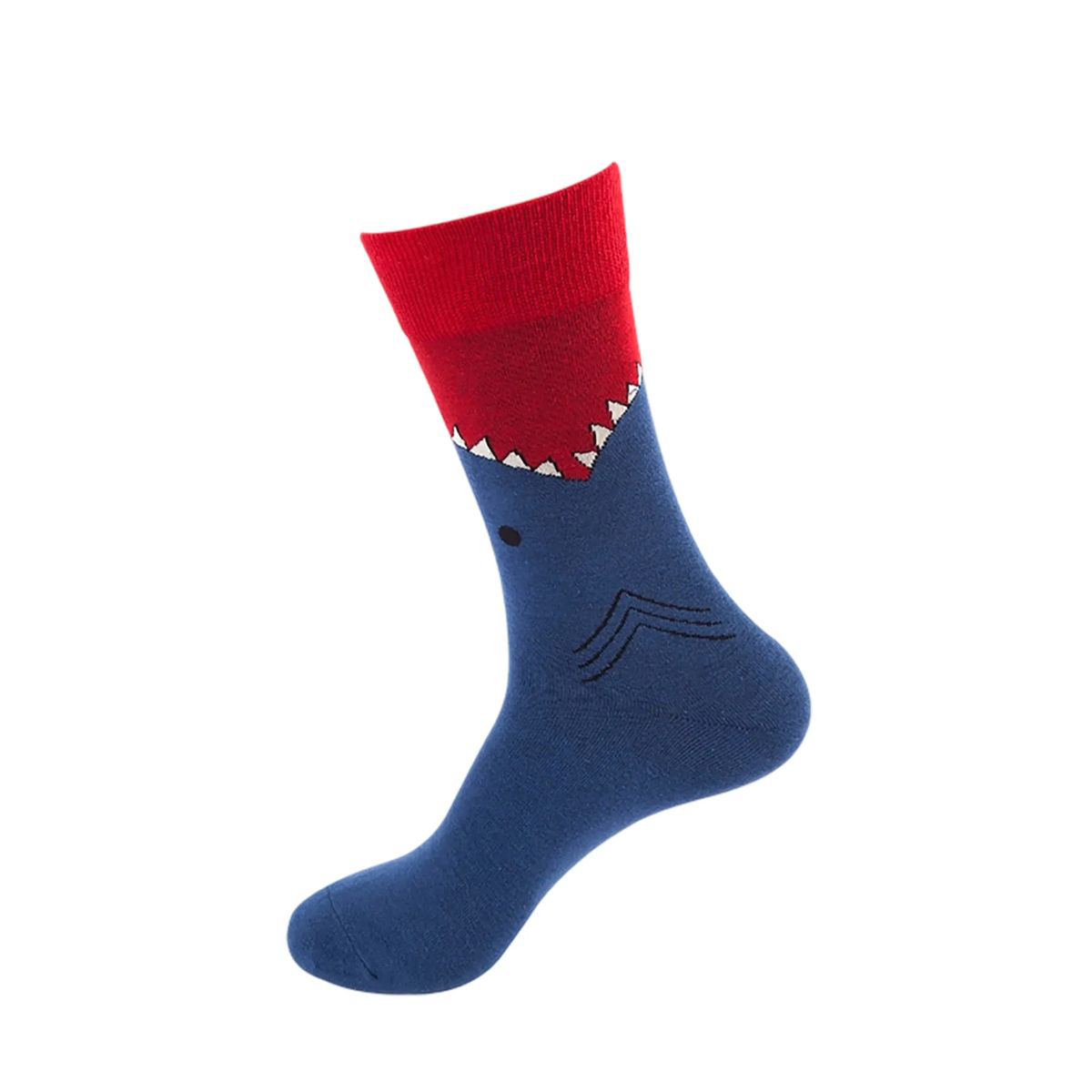 Cotton Crew Socks with Jacquard Pattern 108