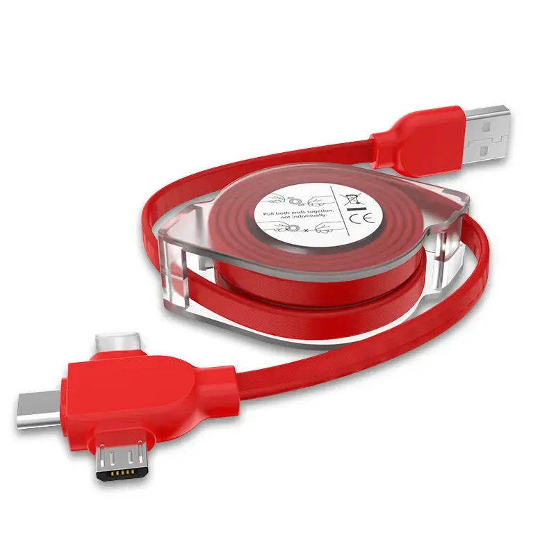 3 in 1 USB Retractable Fast Charging Cable 3