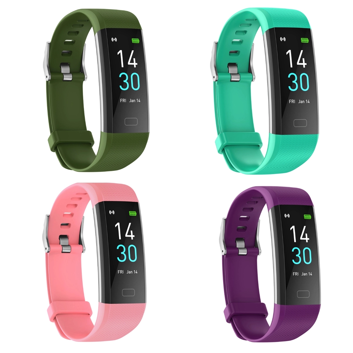 Custom Waterproof Heart Rate Steps Sleep Tracker Watches 3