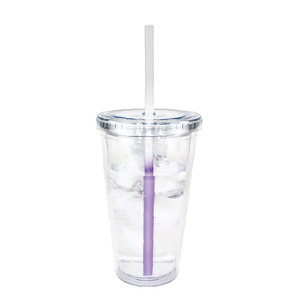 16 oz. Victory Acrylic Tumbler with Mood™ Straw 16