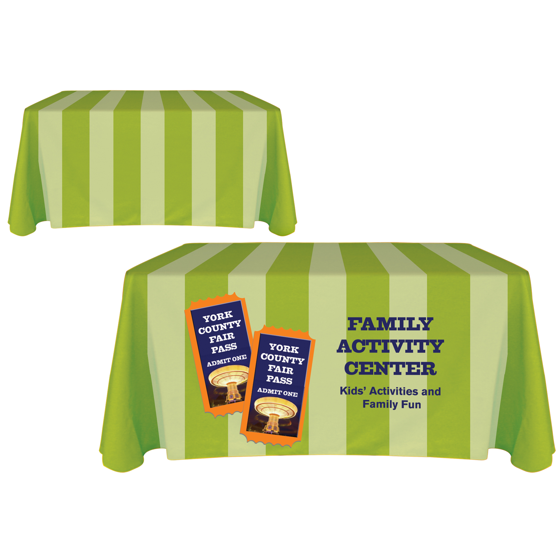 4' Customized Throw Style Table Cover 6