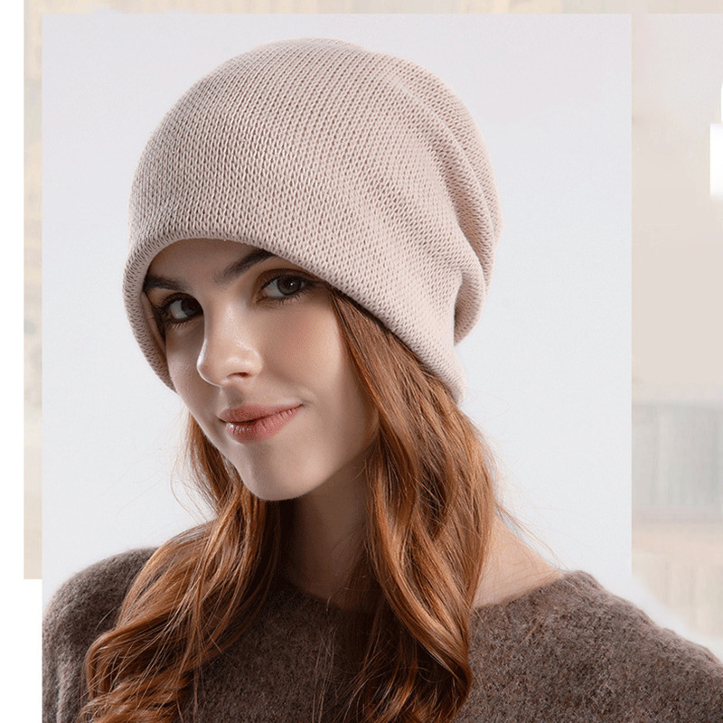 Winter Knit Beanie Hat Watch Cap for Women 15