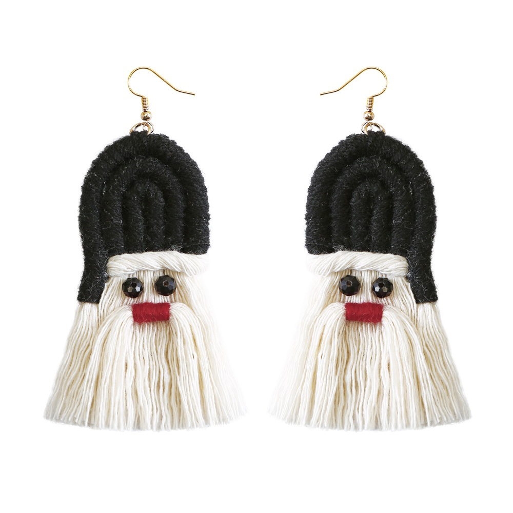 Christmas Tassel Woven Handmade Earrings 3