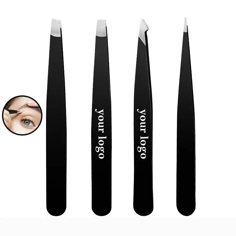 Professional Stainless Steel Tweezers Set with Travel Case 1