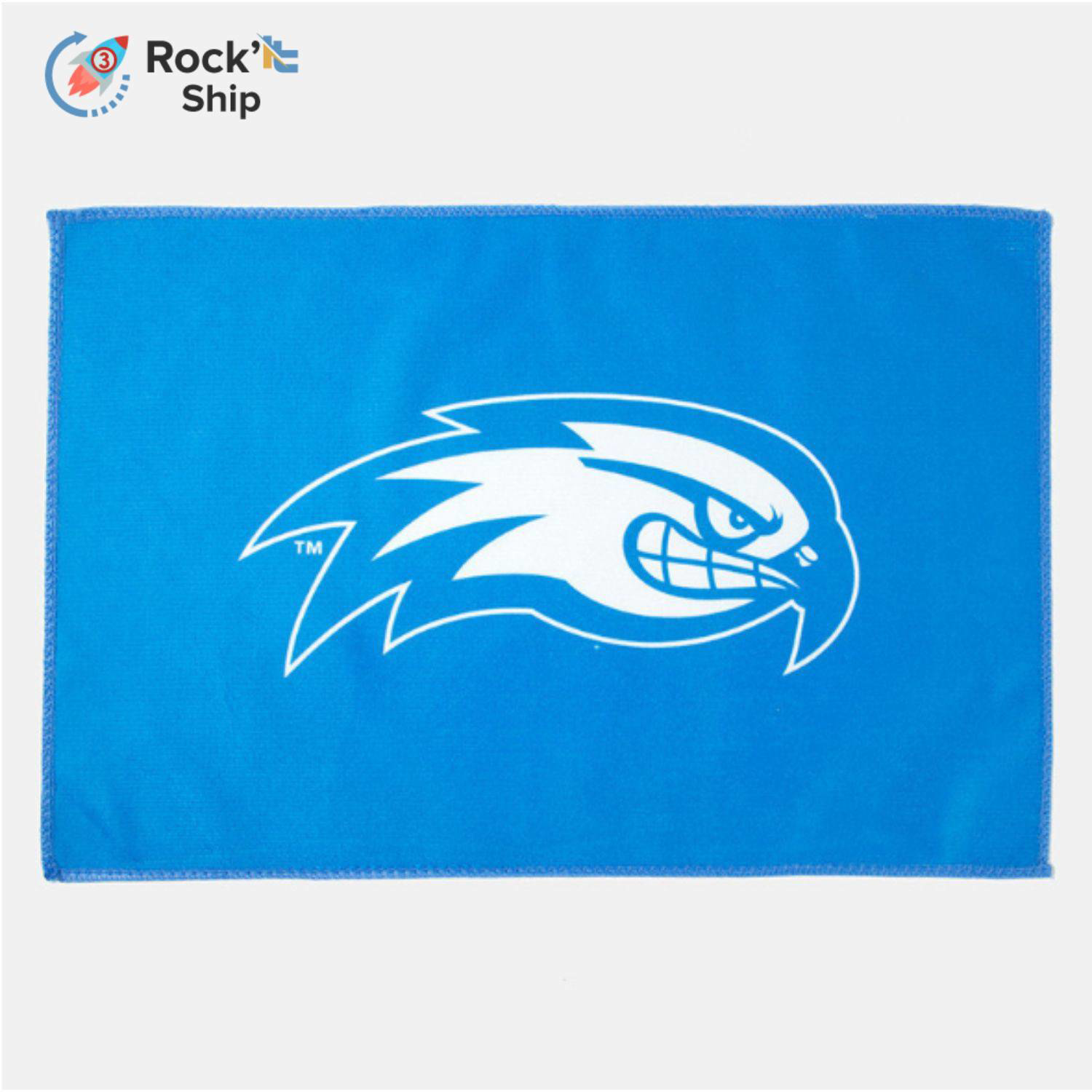 Rock'it 3-Day 12"x 20" Sublimated Microfiber Terry Golf Towel w/ Grommet & Carabiner 4
