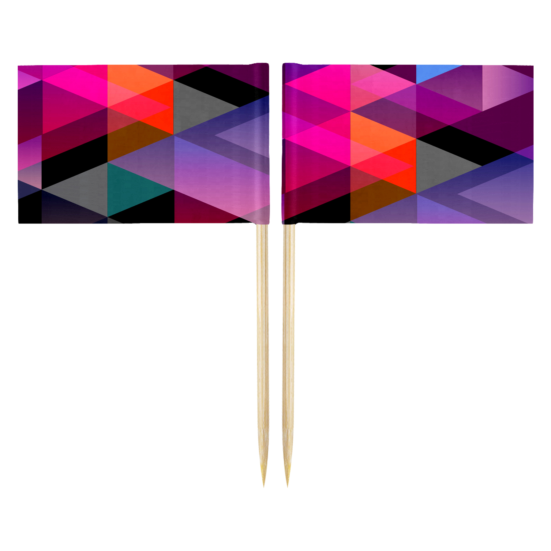 Rectangle 10CM Toothpick Flag 9