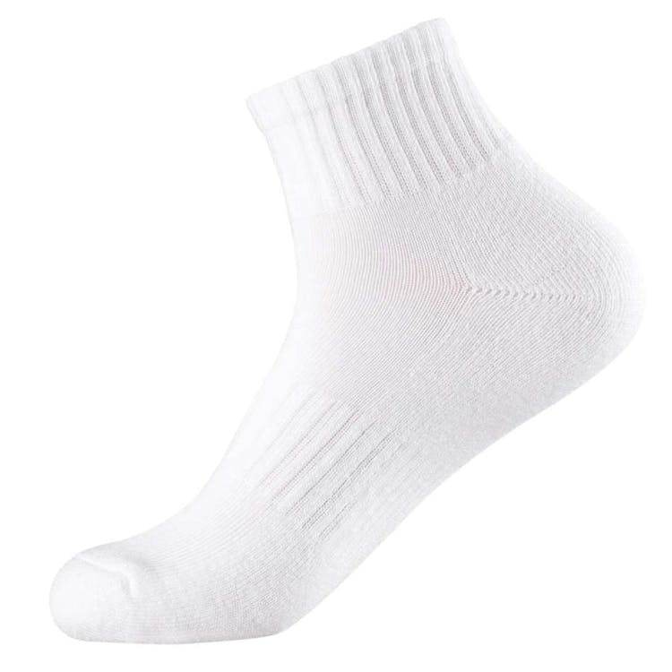 Men's Half Cushioned Quarter Socks - 10-13 White 1