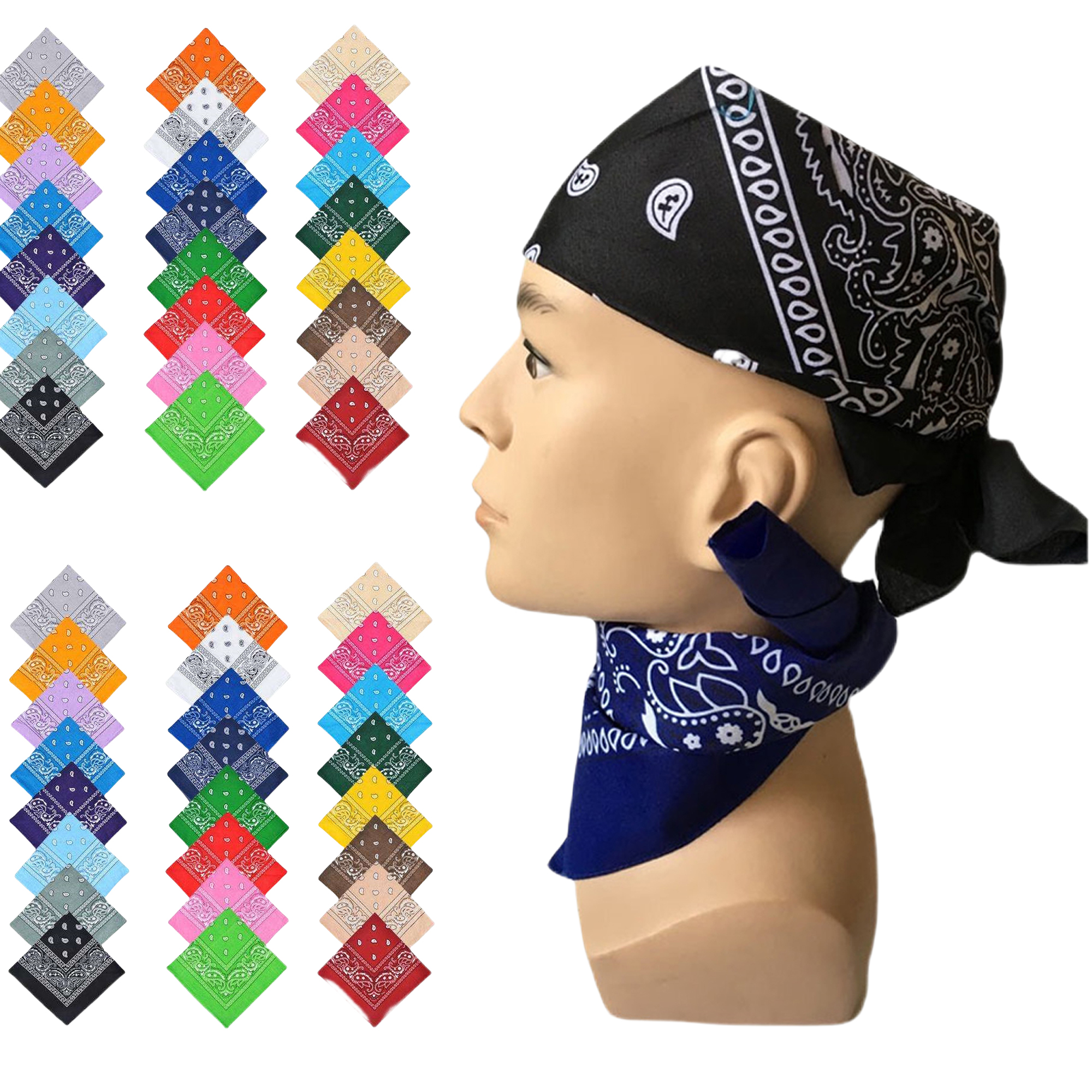 Printed Bandana Polyester Headband 2