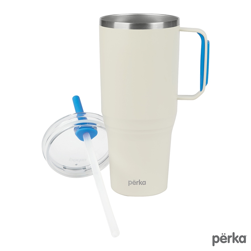 Perka® Portofino 36 oz. Double Wall Recycled Stainless Steel Travel Mug 44
