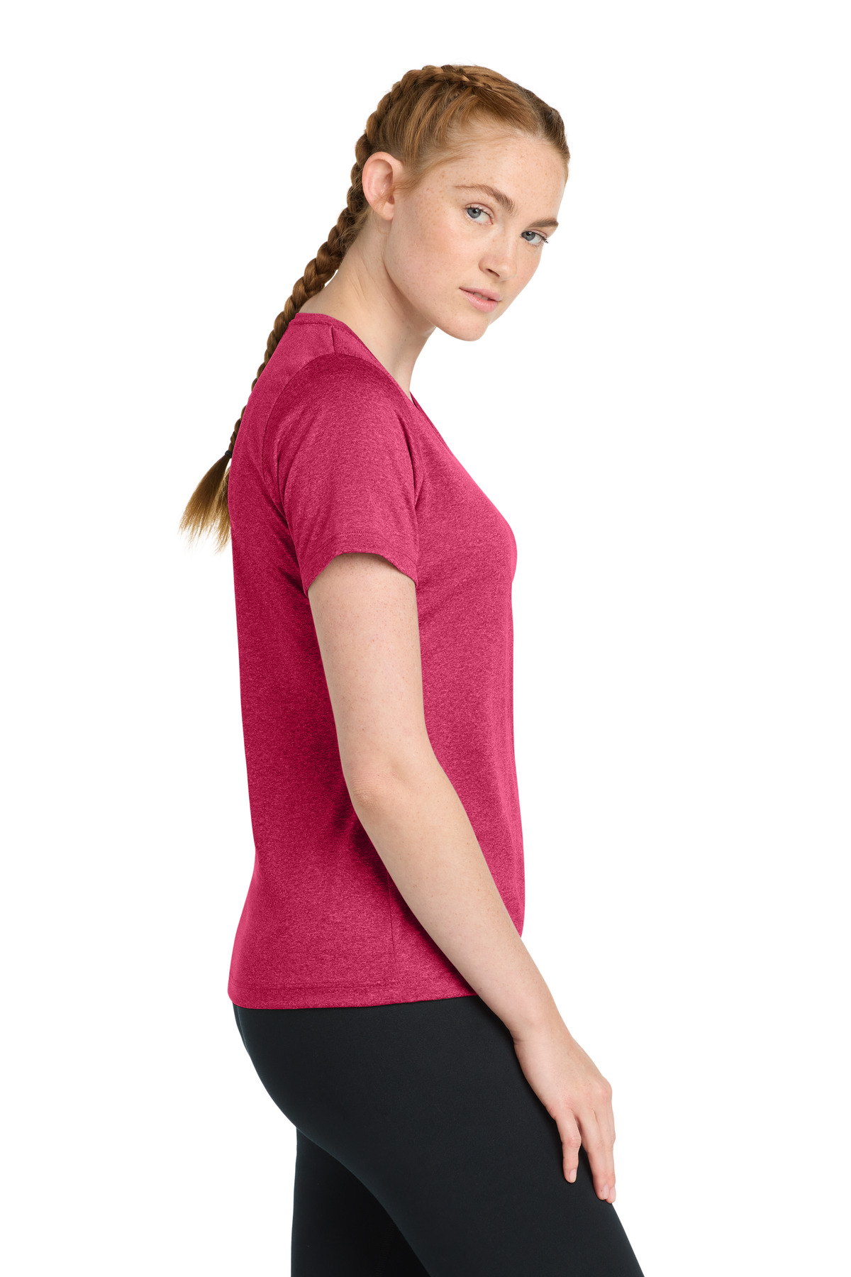 Sport-Tek Women's Heather Contender Scoop Neck Tee. LST360 18