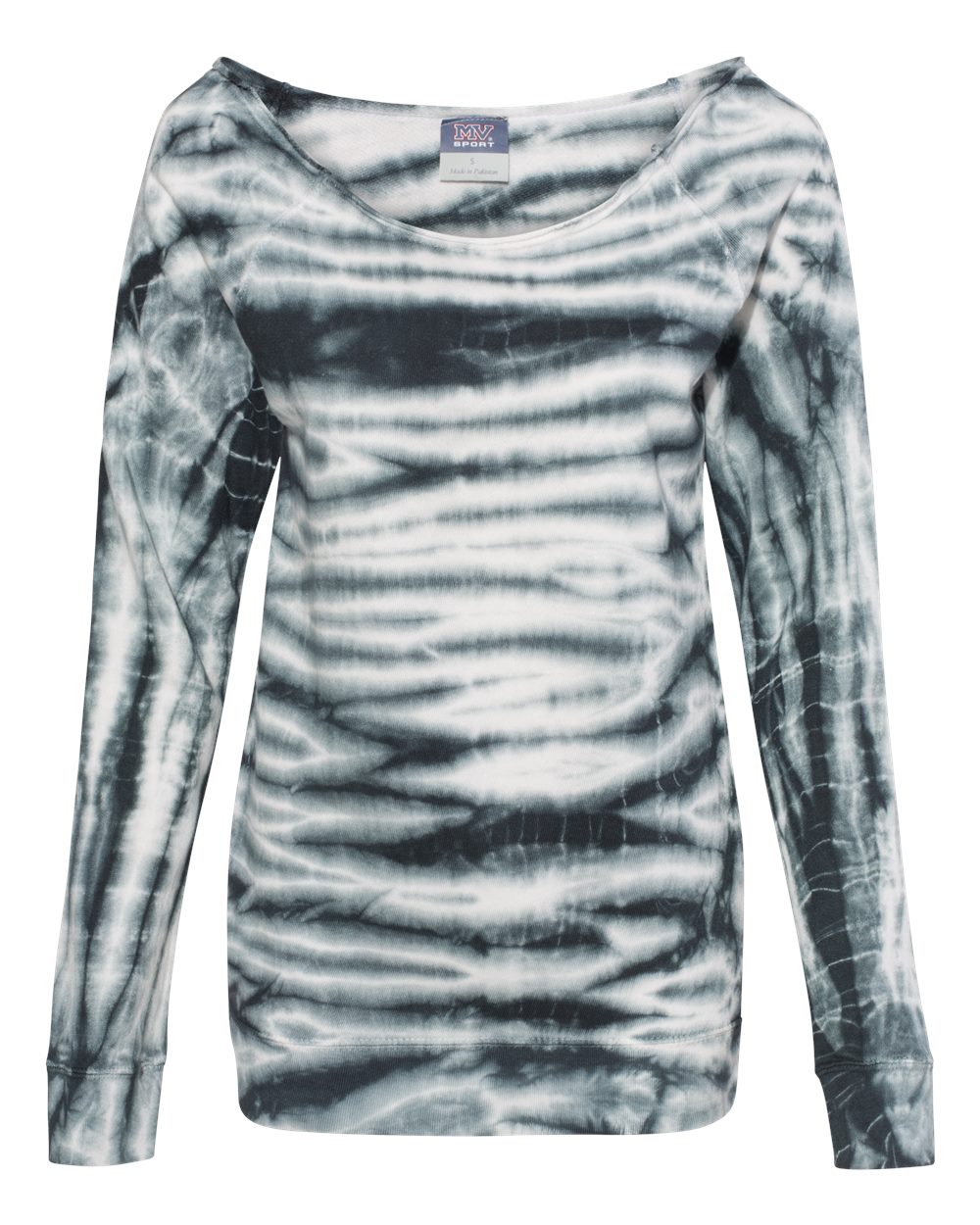 Women's French Terry Off-the-Shoulder Tie-Dyed Sweatshirt - W20173 12