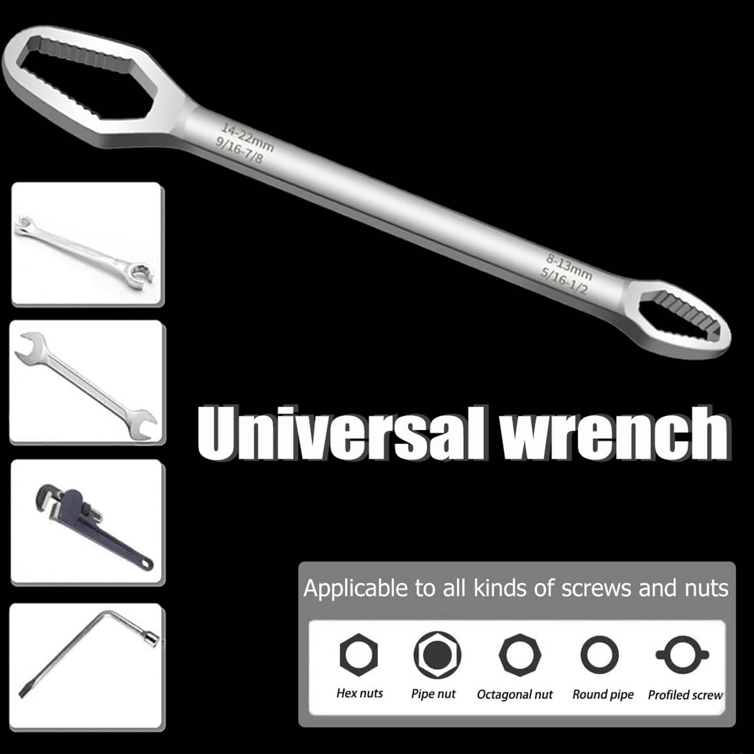 8-22mm Universal Torx Wrench Double-ended 2