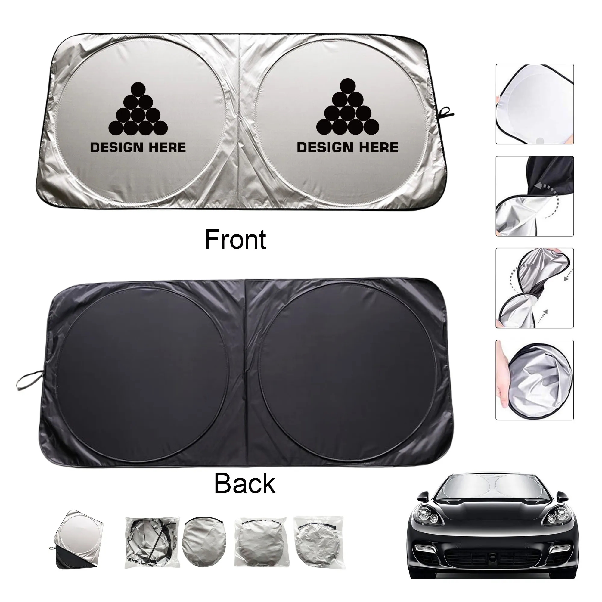 Foldable Car Front Window Sunshade 3