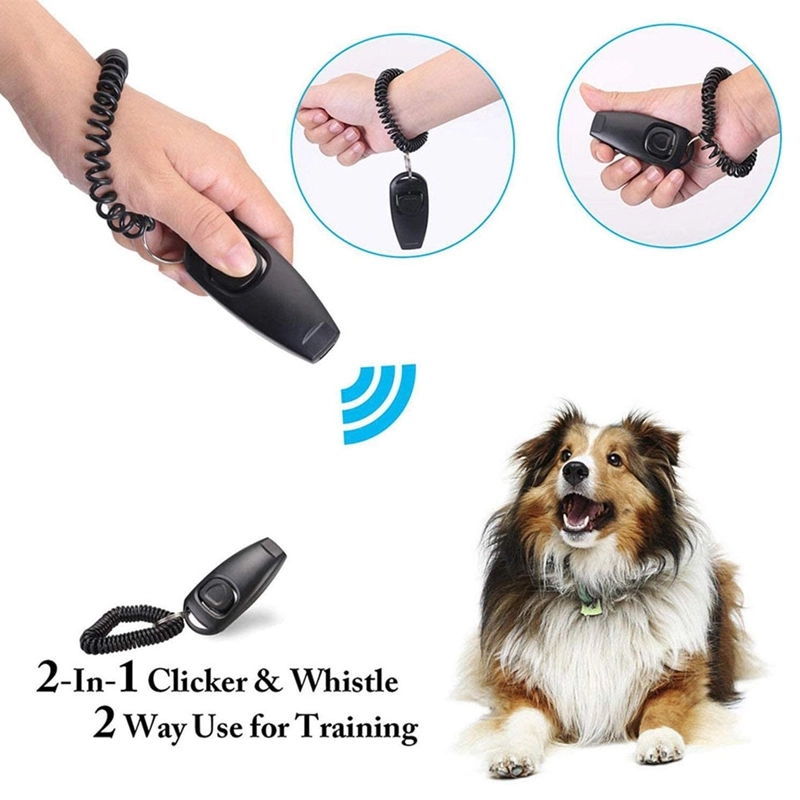 2 In 1 Dog Clickers And Whistle With Wrist Strap & Keyring 4