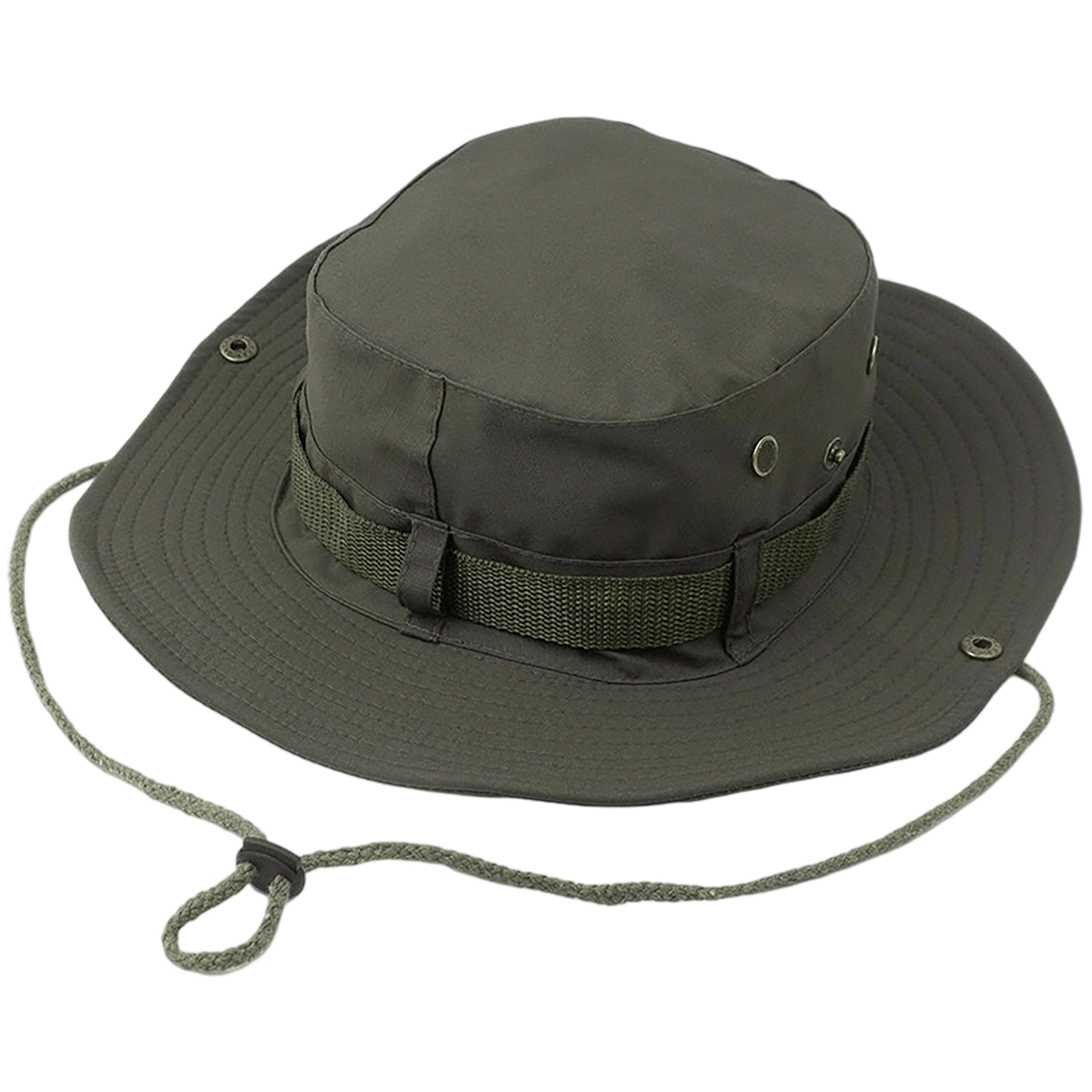 Polyester Wide Brim Fisherman Hat With Ventilation Eyelets 2