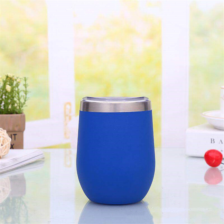 12oz Insulated Stainless Steel Wine Cup With Lid 3