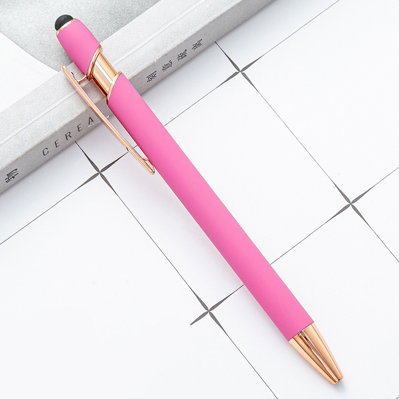 Soft Touch Aluminum Stylus Ballpoint Pen 9