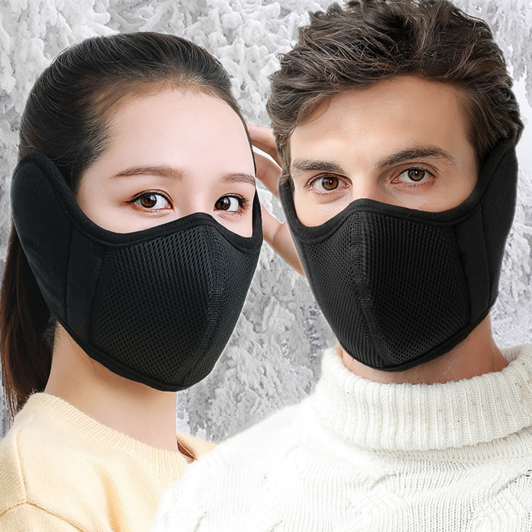 Women Earmuffs Face Mask 3
