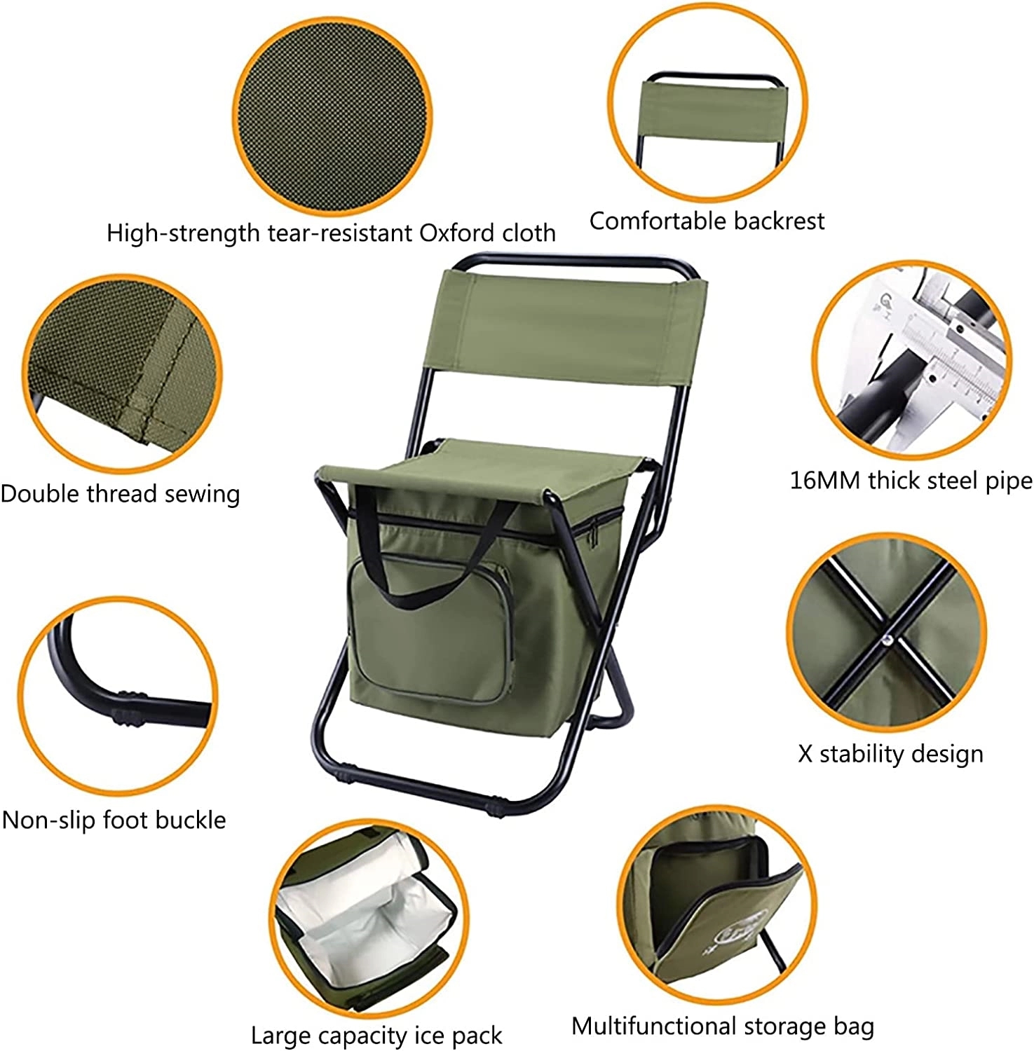 Folding Fishing Cooler Chair 1