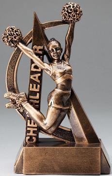 6-1/2" Ultra Action Female Cheerleader Sports Resins 2