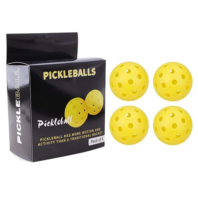 Standard 40-hole game pickleball with 4 pieces 2