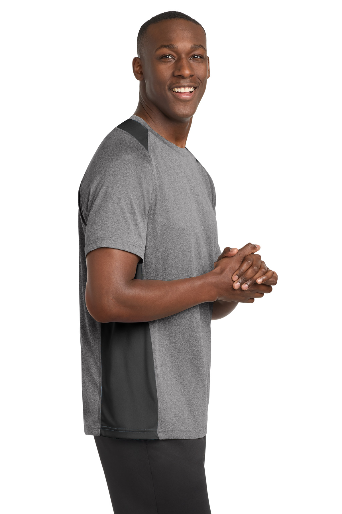Sport-Tek Heather Colorblock Contender Tee. ST361 62