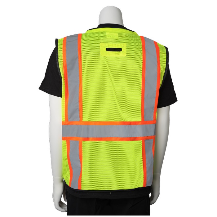 Two-Tone 11 Pocket Tech-Ready Mesh Surveyors Vest 16