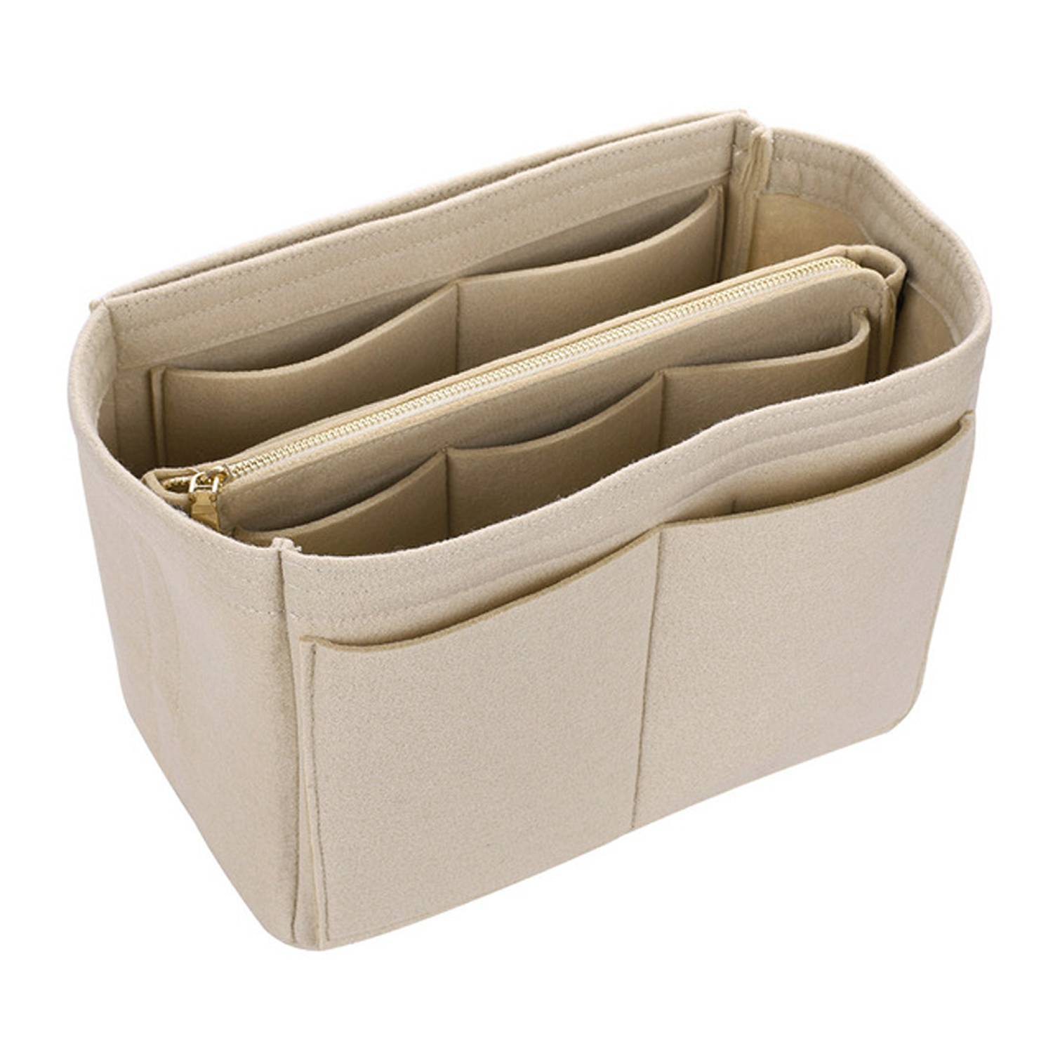 Felt Purse Organizer Insert Makeup Bag 8