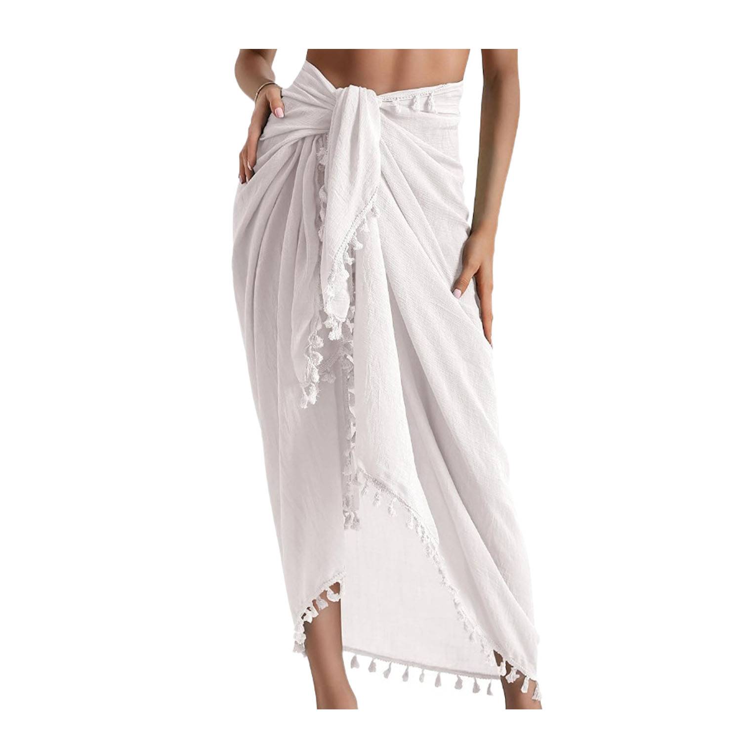 Women's Swimwear Beach Sarong Cover Up w/ Tassel 4