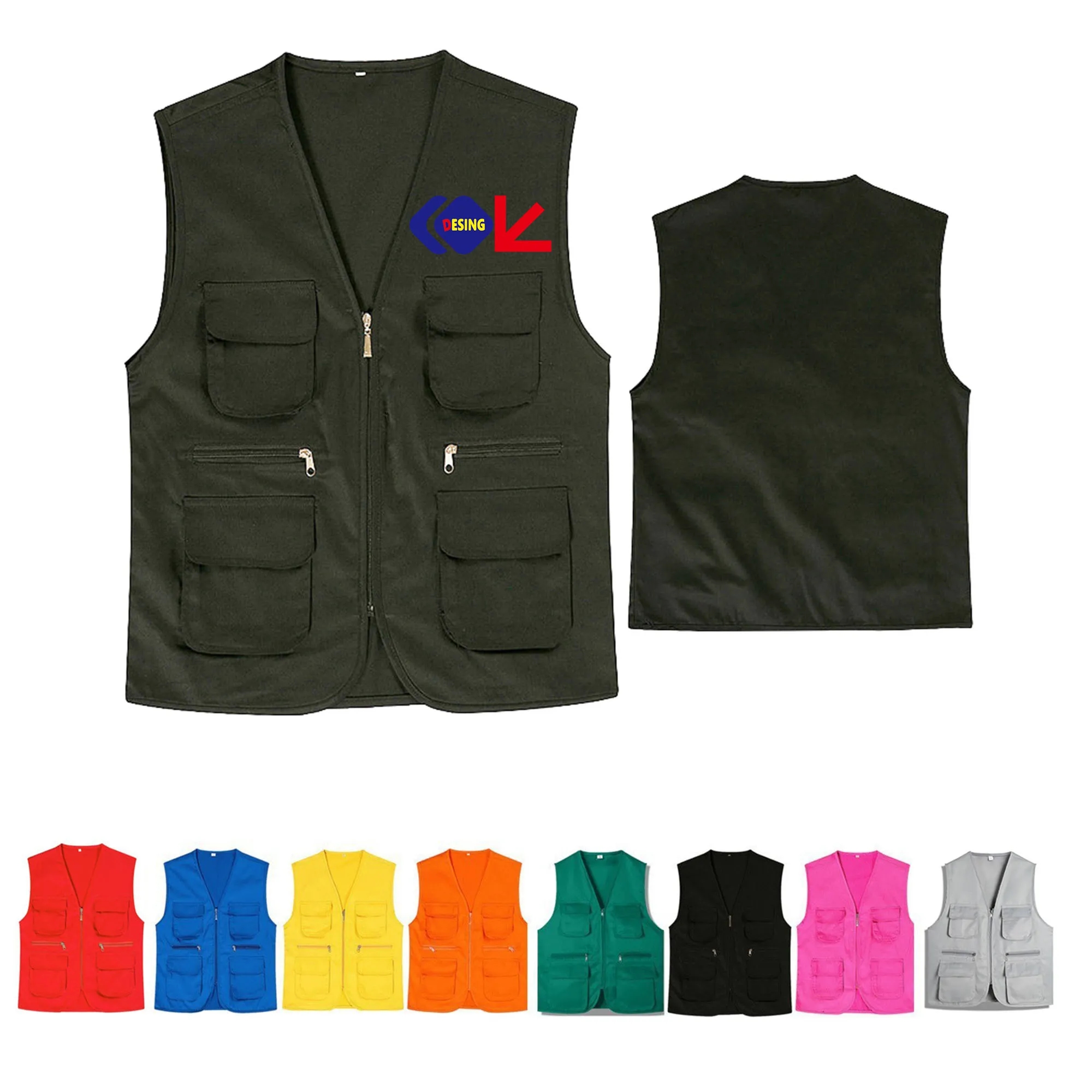 Casual Utility Travel Safari Cargo Outdoor Work Vest 3