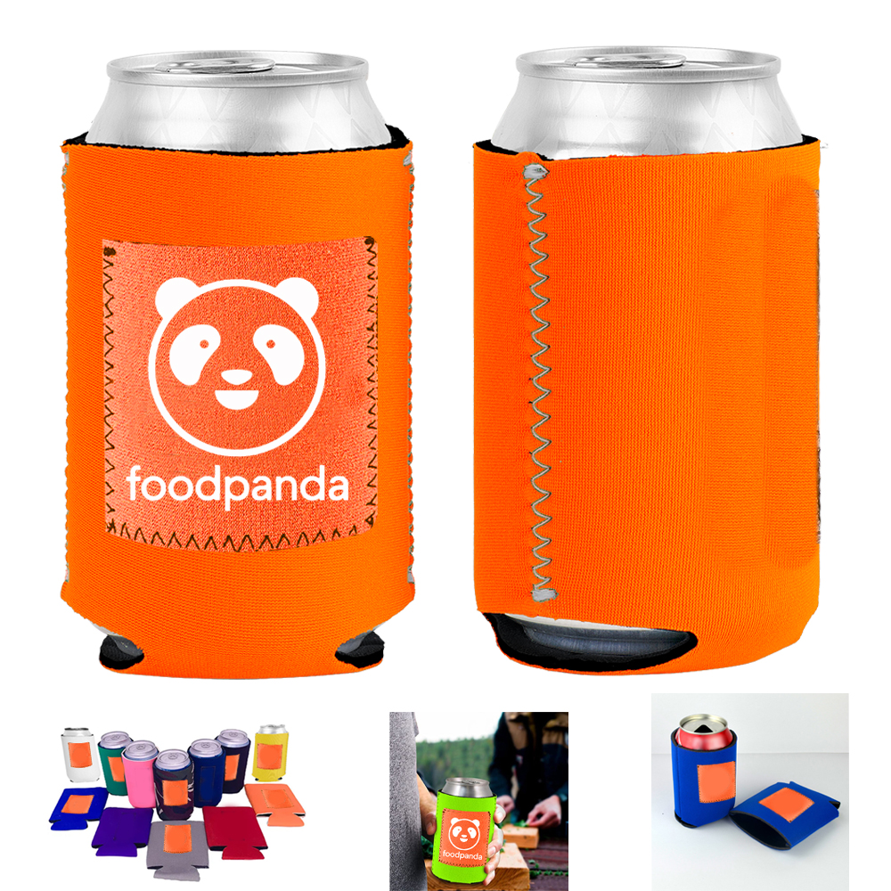 Collapsible Neoprene Can Cooler With Pocket 6