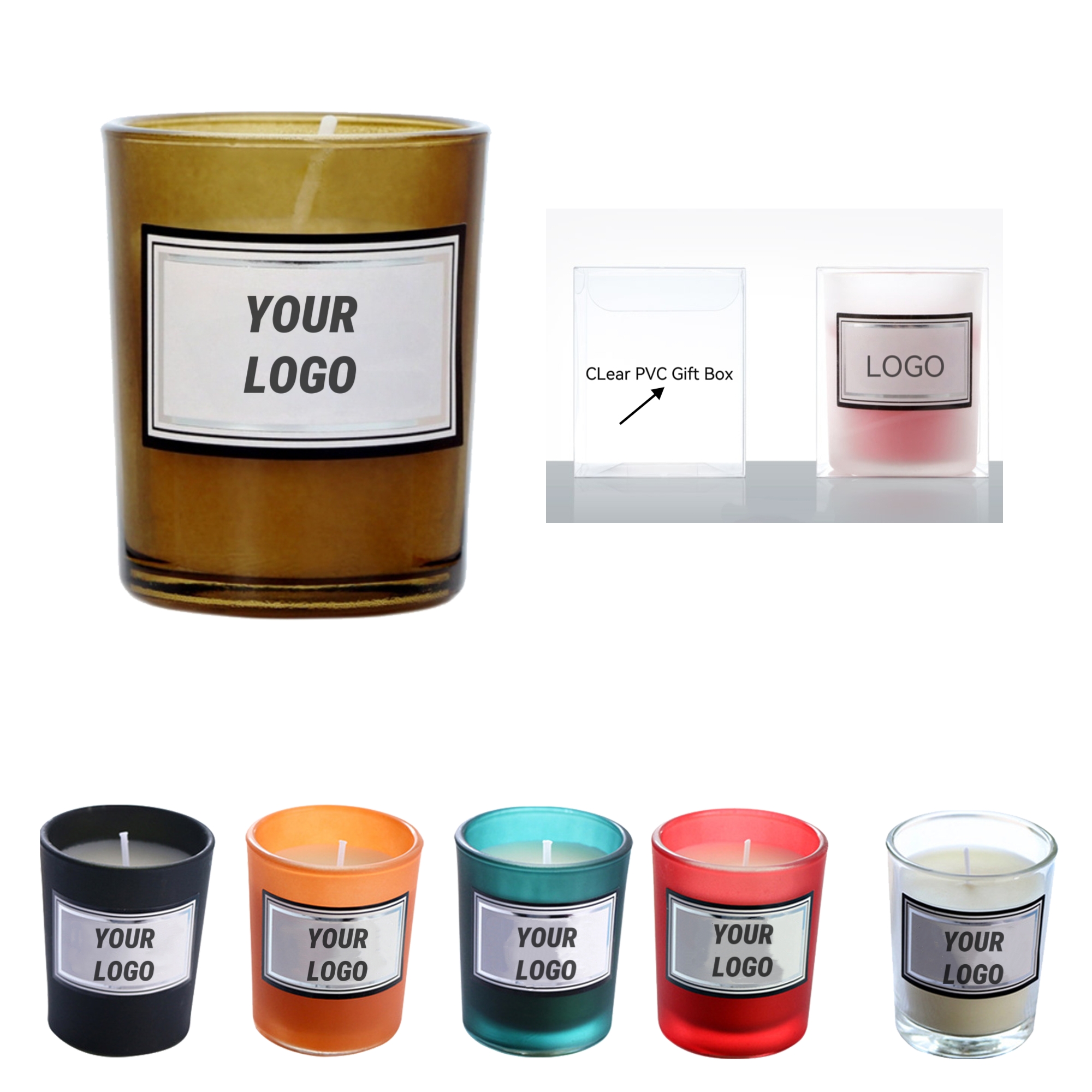 MOQ:10pcs 1.67 OZ Small Scented Candle 4