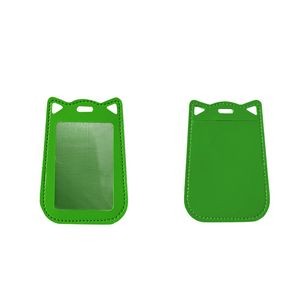 Adorable Paw Shaped PU Leather Card Holder With Lanyard 4