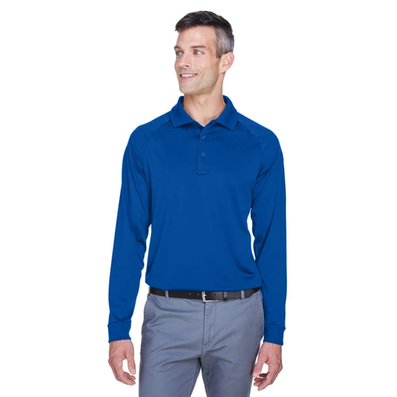Harriton Men's Advantage Snag Protection Plus Long-Sleeve Tactical Polo 26