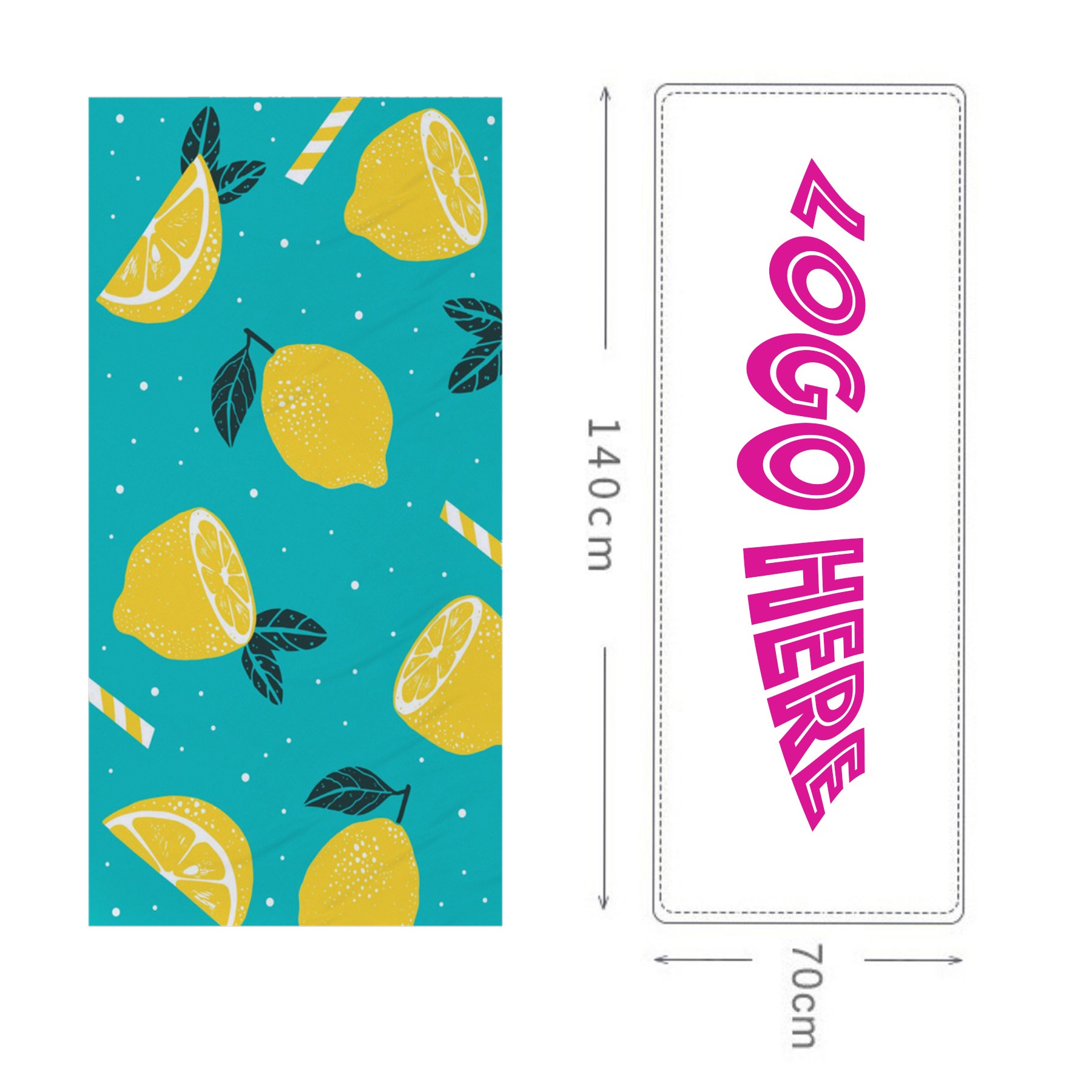 Standard Size Microfiber Beach Towel 2