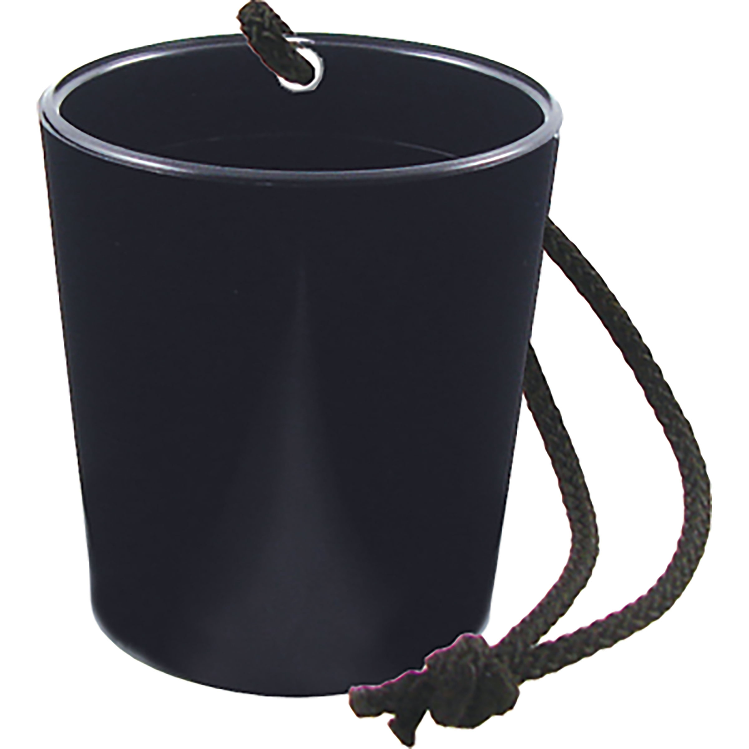2oz Plastic Bottle Neck Hanging Sidecar Shot Glass with Black Rope
