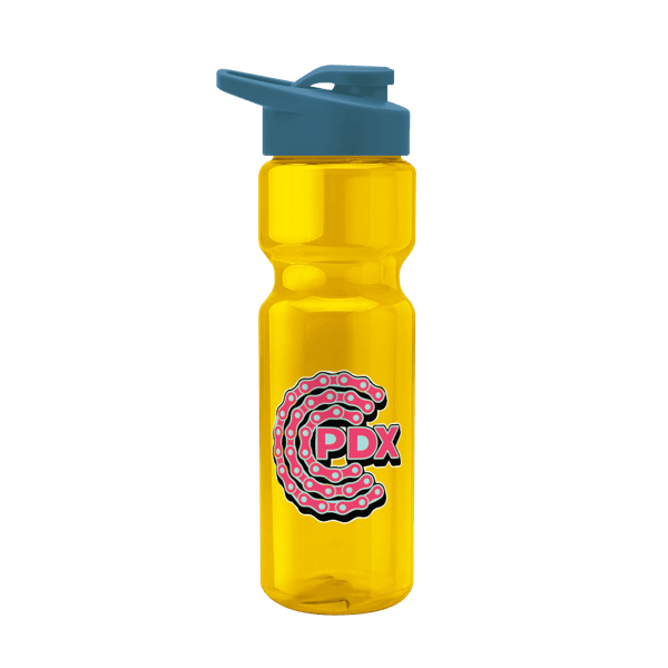 Blazer 28oz Transparent Bike Bottle w/Drink-thru Lid 1689