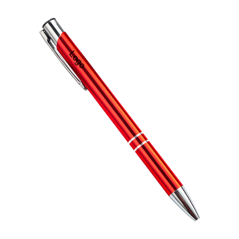 Double Ring Click Action Metal Ballpoint Pen 1