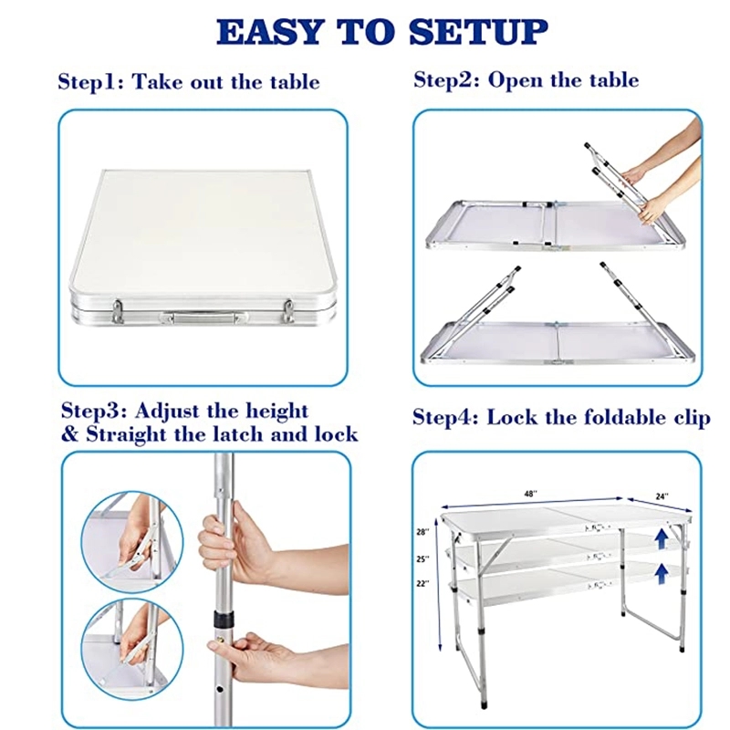Basics Classic Tv Camping Folding Trays With Storage Rack 2
