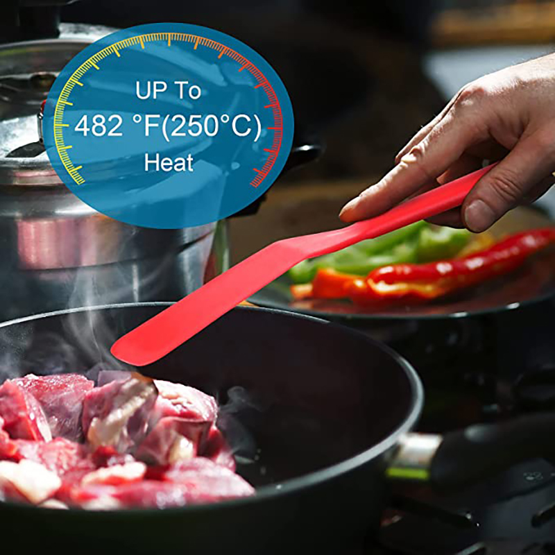Silicone Thin Spatula Omelet Spatula Non-Stick Pancake Spatula 23