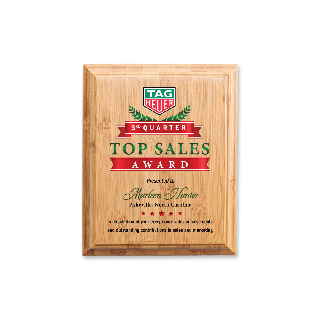 Bamboo VividPrint™ Plaque 9