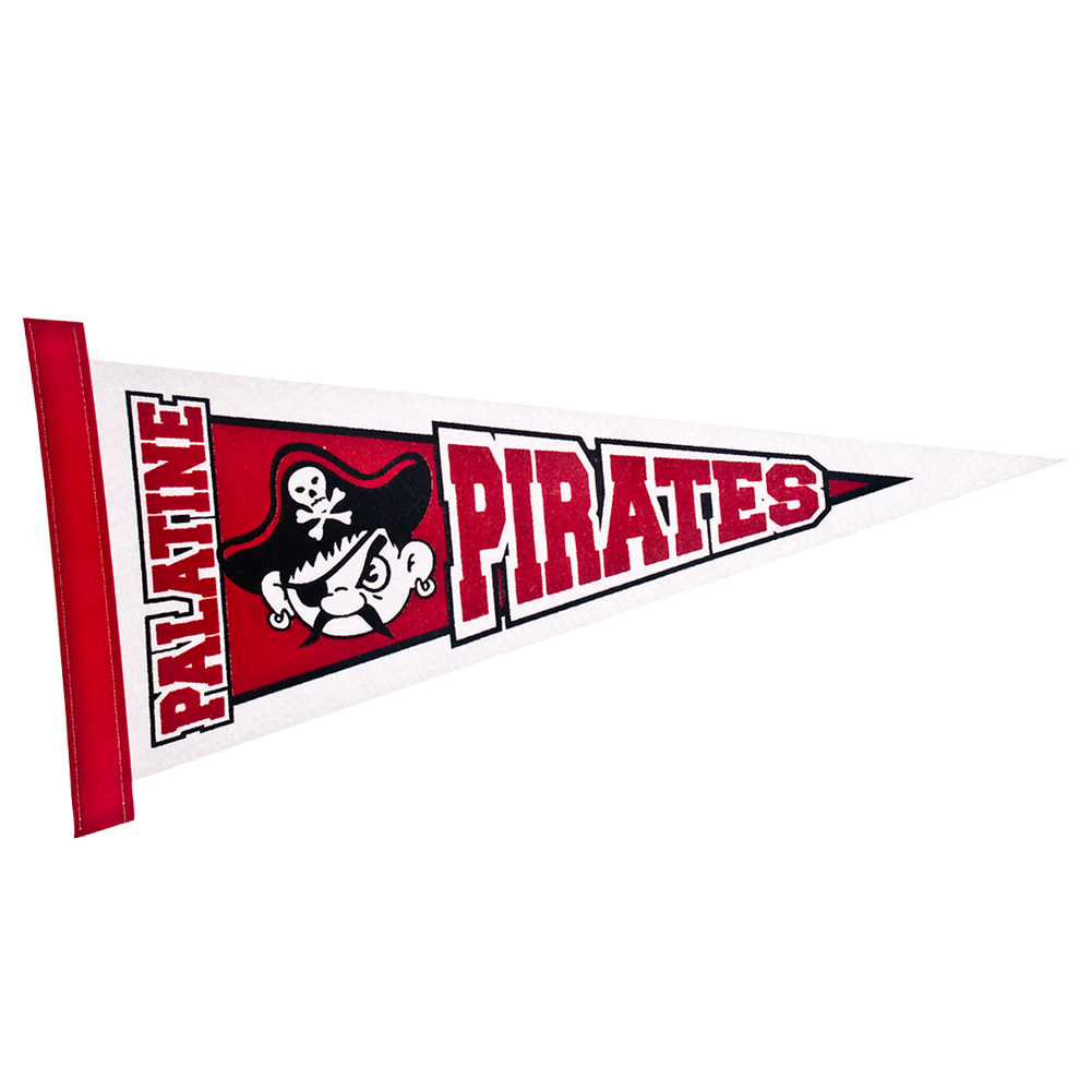 8" x 18" White Felt Pennant 3